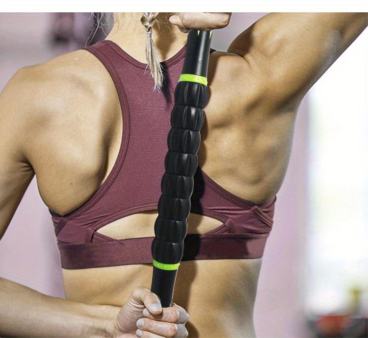 Manual Yoga Massage Roller Stick Sturdy Stylish Tool For Athletes Fitness Relieve Leg And Back Muscle Soreness Workout Recovery