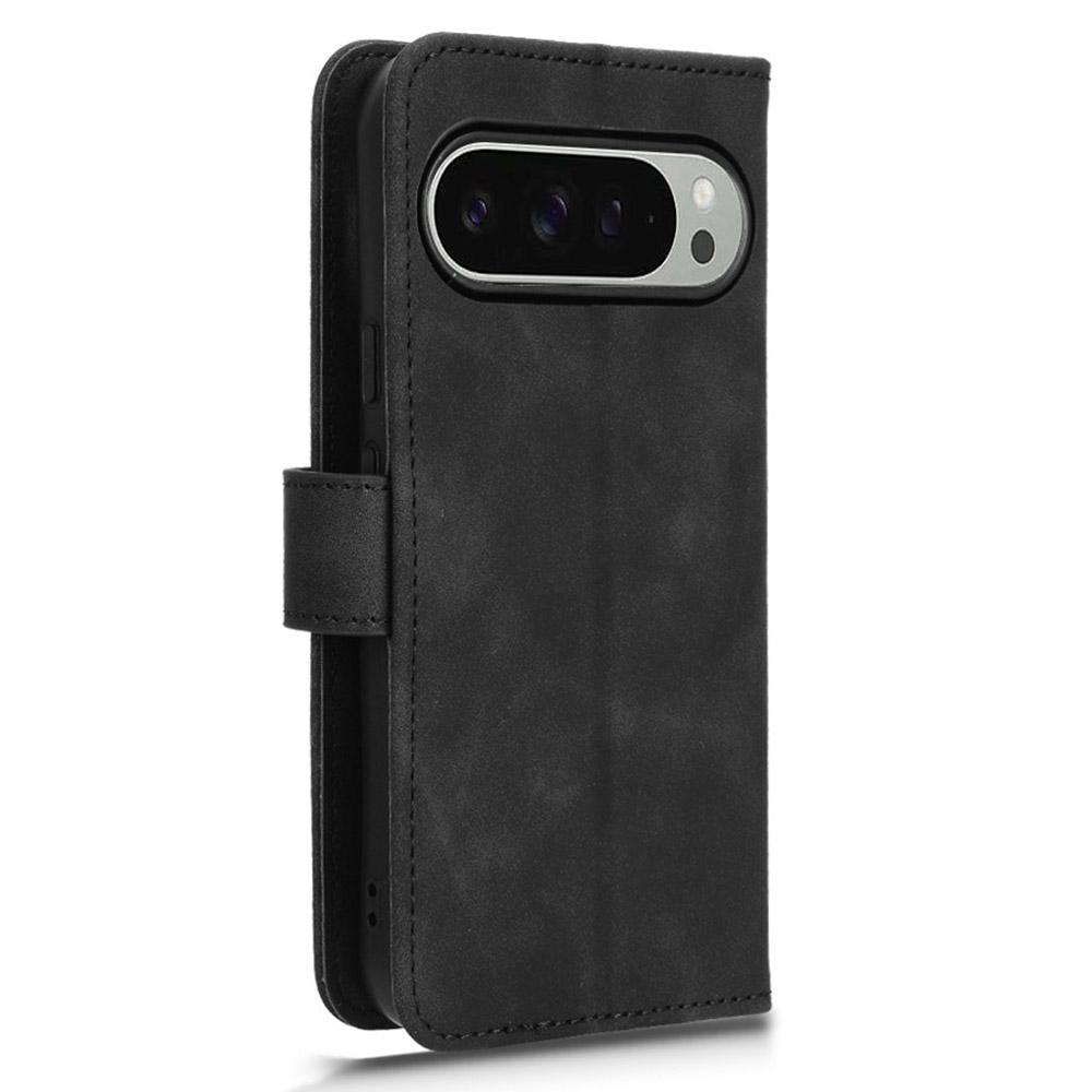 For Google Pixel 9 Pro/Pixel 9 Wallet Case Skin-Touch Texture Flip Leather Phone Cover