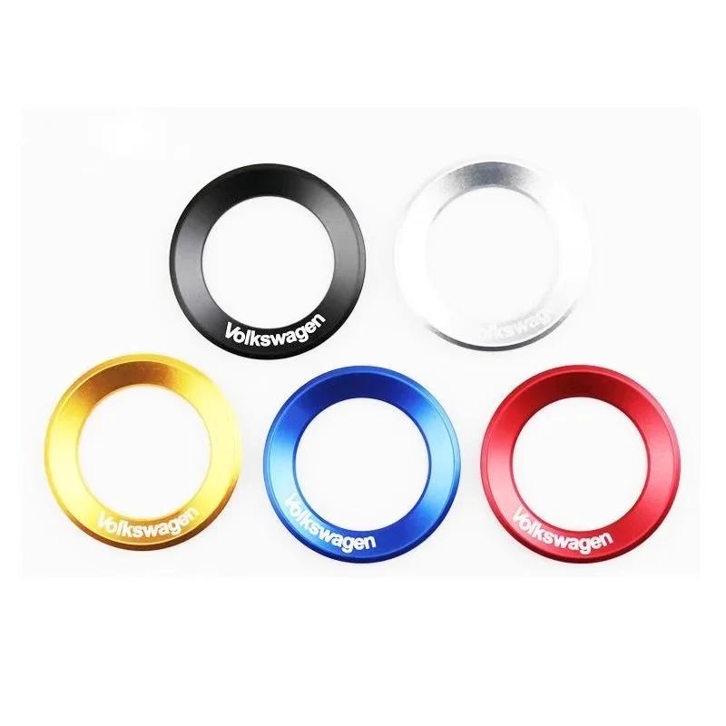 2025 Hot 1Pcs Car Steering Wheel Emblem Stickers Accessories For Volkswagen VW R-line GTI R Polo Golf Touareg Passat Magotan Tig