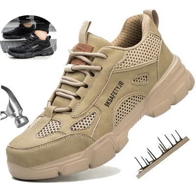 Atmungsaktive Sicherheitsschuhe Männer Frauen Stahlkappe Arbeitsstiefel Unzerstörbare Arbeits Sneaker Pannensichere Sicherheitsarbeitsstiefel Sicherheit