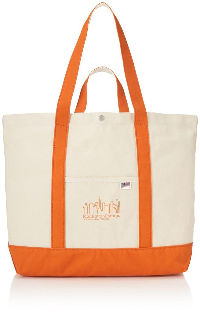 Genuine Product Tote Bag Stony Point Tote Bag Canvas Lite [Manhattan Portage] [Official] Natural/Orange