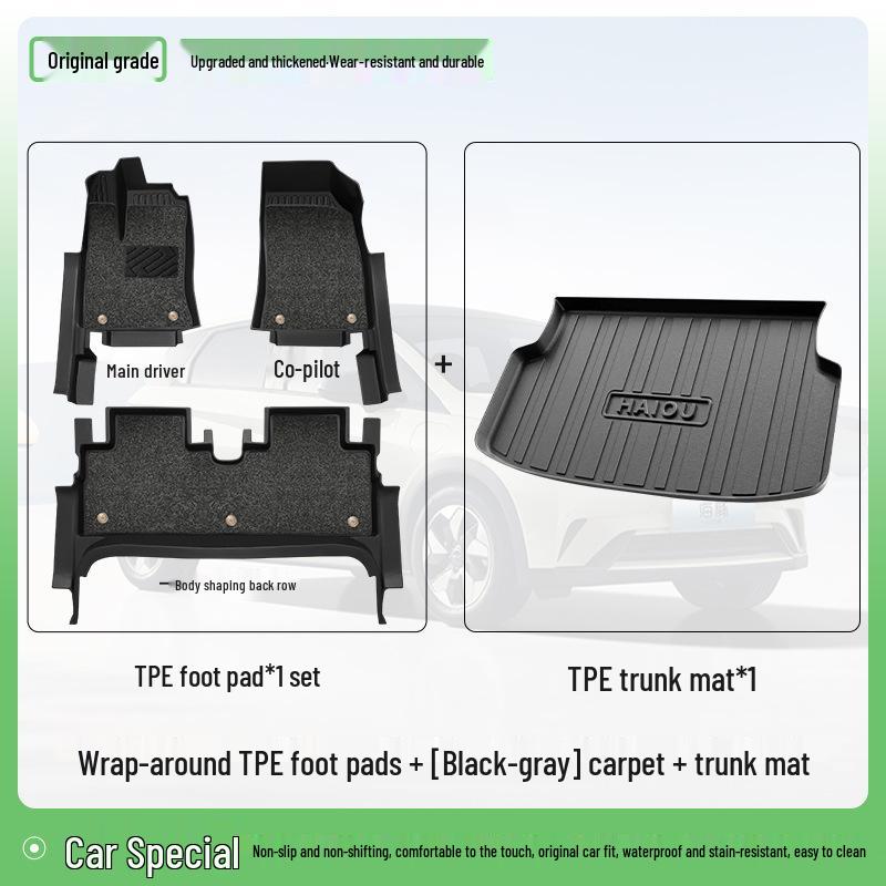 2025 BYD Seagull Dolphin TPE Full Coverage Smart Driving Floor Mats