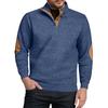 Men's Stand Up Collar Sweatshirt With Patchwork Casual Design