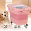 Collapsible Sealing Kitchen Grain Rice Storage Box 20-30LB Dog Snack Container Large Capacity Flour Multigrain Rice Barrel Box