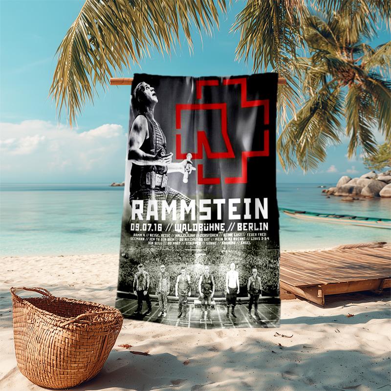 Till Lindemann, Lead Singer of the German Heavy Metal Rock Band Rammstein, Outdoor Camping Vacation Swimming Beach Scarf Decorative Blanket F16