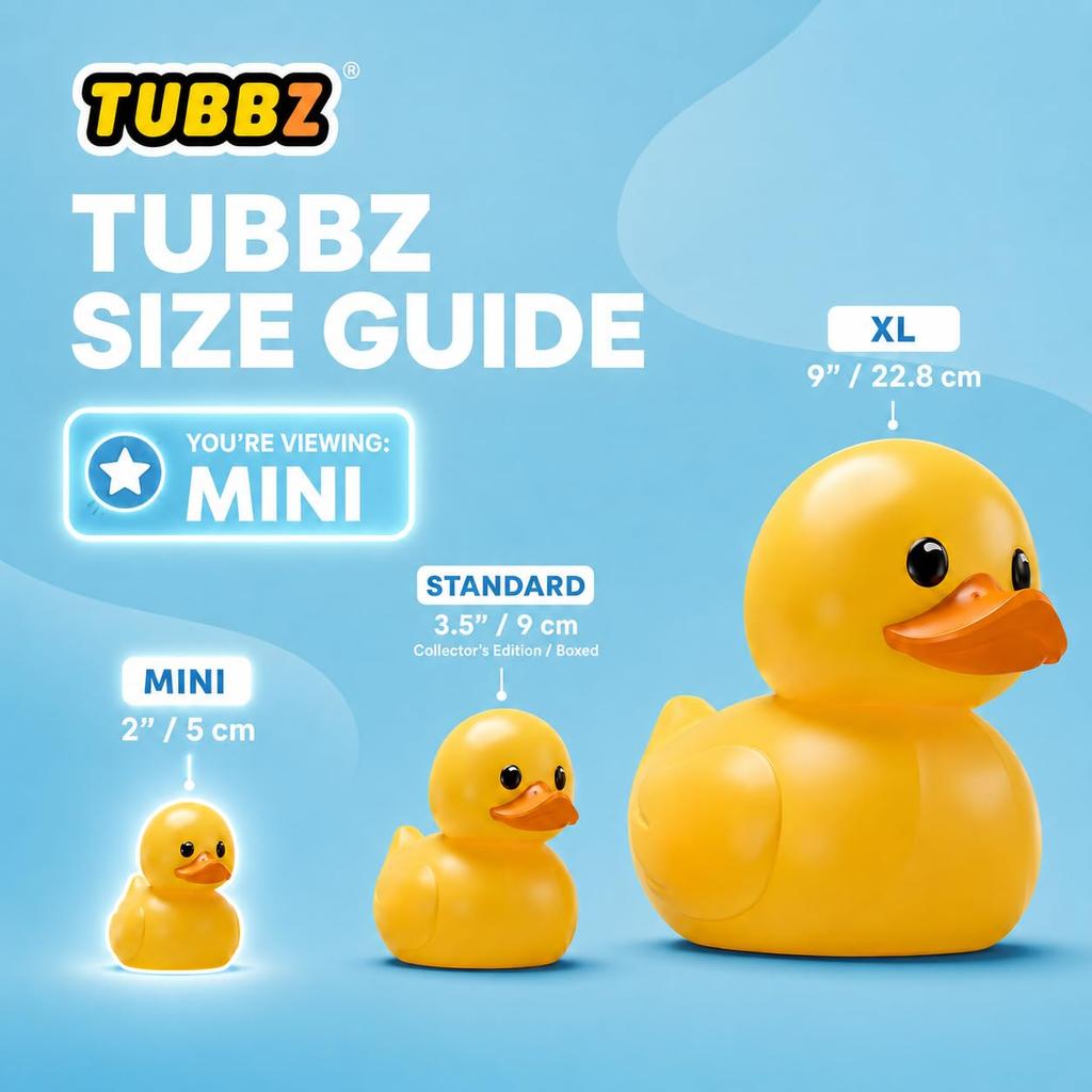 TUBBZ Harry Potter Hufflepuff Rubber Duck Collectible Toy Mini 2 Inch