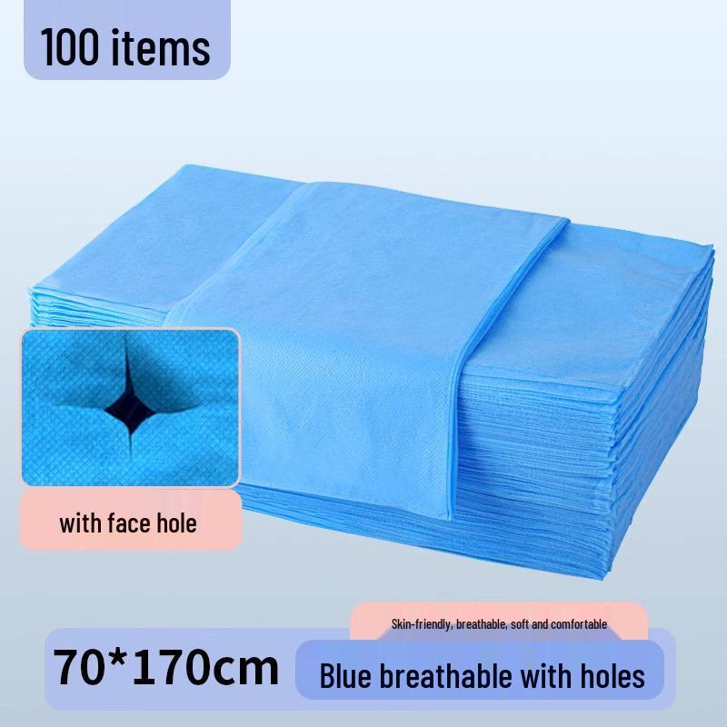 Thickened Non-Woven Disposable Bed Sheets - Breathable, Waterproof & Oil-Proof for Beauty Salons & Massage Tables