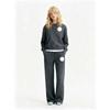 26 Styles 3D Reflective Letter Hoodie & Straight-Leg Pants Set - Comfortable Casual Wear