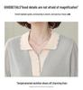 2026 Stylish Ice Silk Knit Lapel T-Shirt for Middle-Aged and Elderly Moms - Summer Short-Sleeve Top