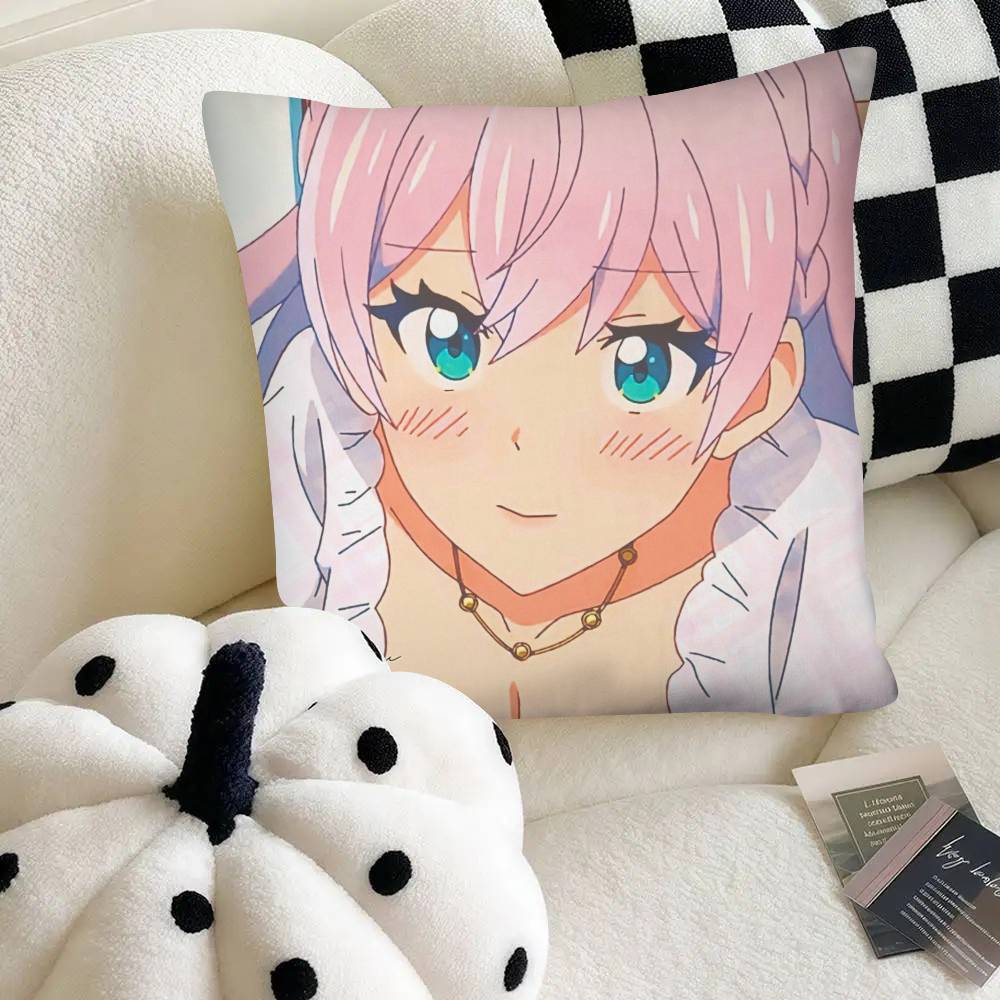 Slice Anime Watanare Pillow Case Fashion Square Pillowcase Bedroom Sofa Room Ins Decoration Leisure