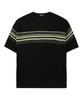 DRAW FIT Boucle Edge Stripe Half Knit [Black]