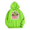 Women's Fashion Christmas Printed Casual Hooded Sweatshirt With Pockets