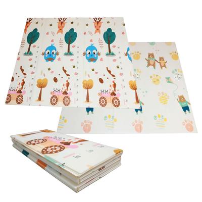 Folding Mat 200x180x1cm - Nature/bears