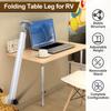 56 To 93cm Adjustable RV Folding Telescoping Leg Tables Support Aluminum Alloy Telescopic Desk Stand for Rv Pontoon Truck Camper Yacht Travel Trailer
