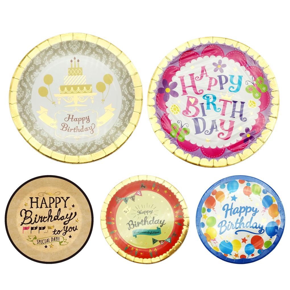 6Pcs Disposable Cakes Paper Tray Round Cake Boards Dessert Plates Cardboard Circle Bases for Birthday Day