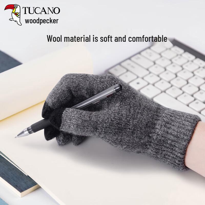 TUCANO Unisex Australian Wool Touchscreen Winter Gloves