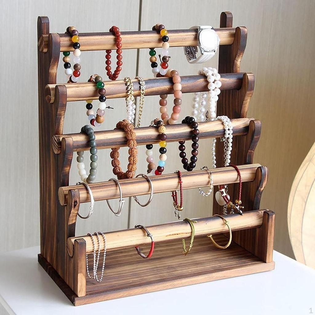 Bangle Organizer Stand for Jewelry, 5-Tier Display Hair Ties and Scrunchies