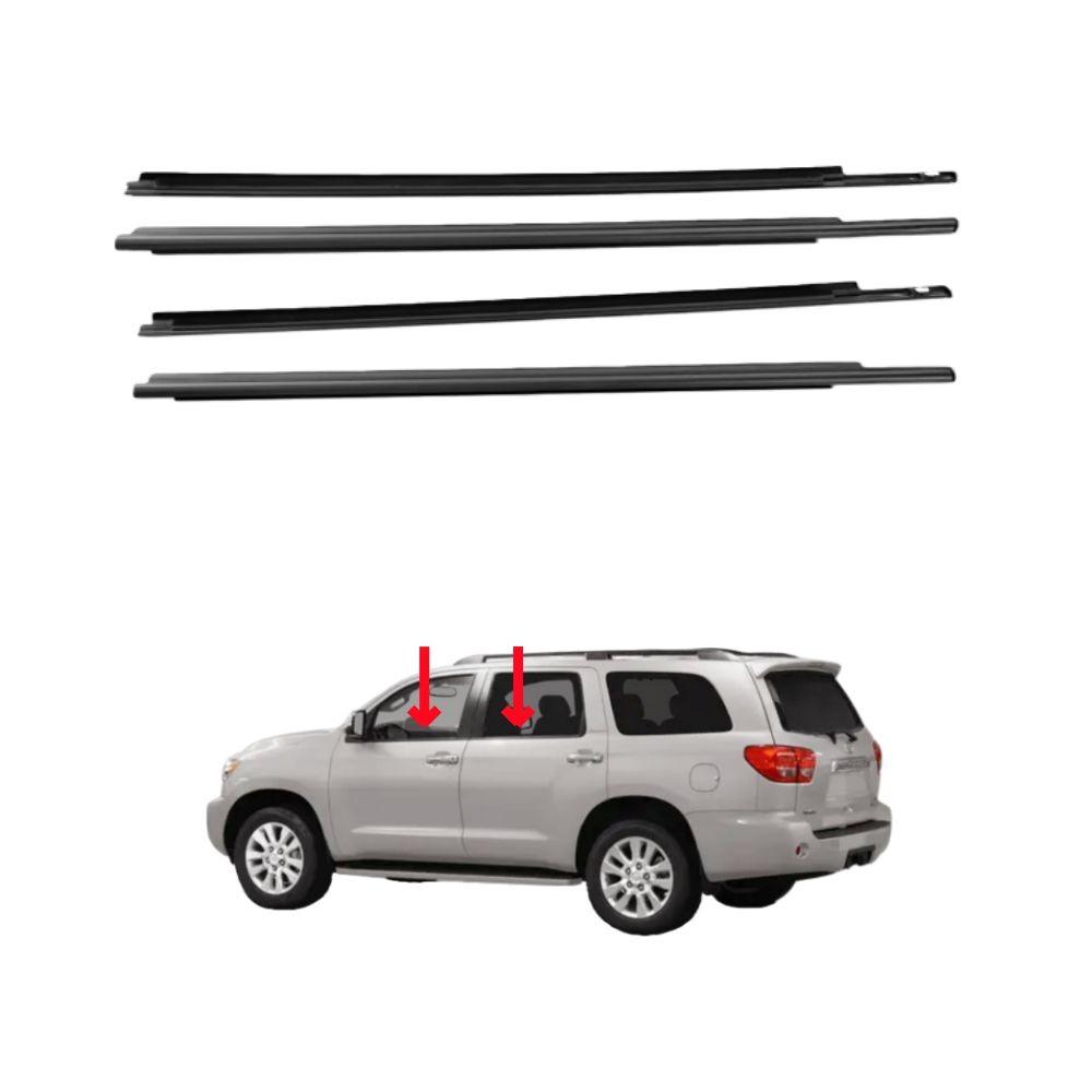 

Waterproof Window Glass Seal Trim for Toyota Sequoia 2008-2020 чёрный