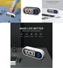 Modern Minimalist Led Digital Alarm Clock With Lighted Mirror For Home Office Desk Decor
