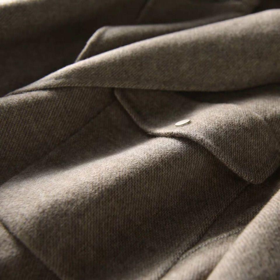 Women's Autumn and Winter Tweed Suit Small Solid Color Loose Short Jacket
