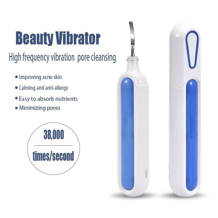 Professional Facial Clean Machine Ultrasonic Skin Scrubber Spatula Face Cleansing Device Usb Recharge белый