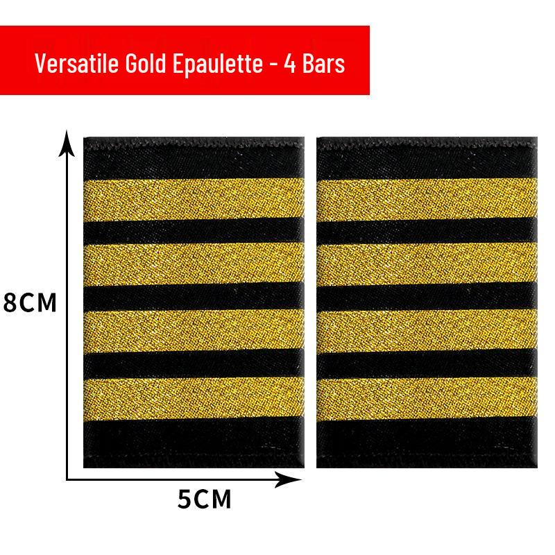 

Aviation Epaulettes: Pilot, Captain, Flight Attendant & Trainee Styles with Bullion Wire Ribbon