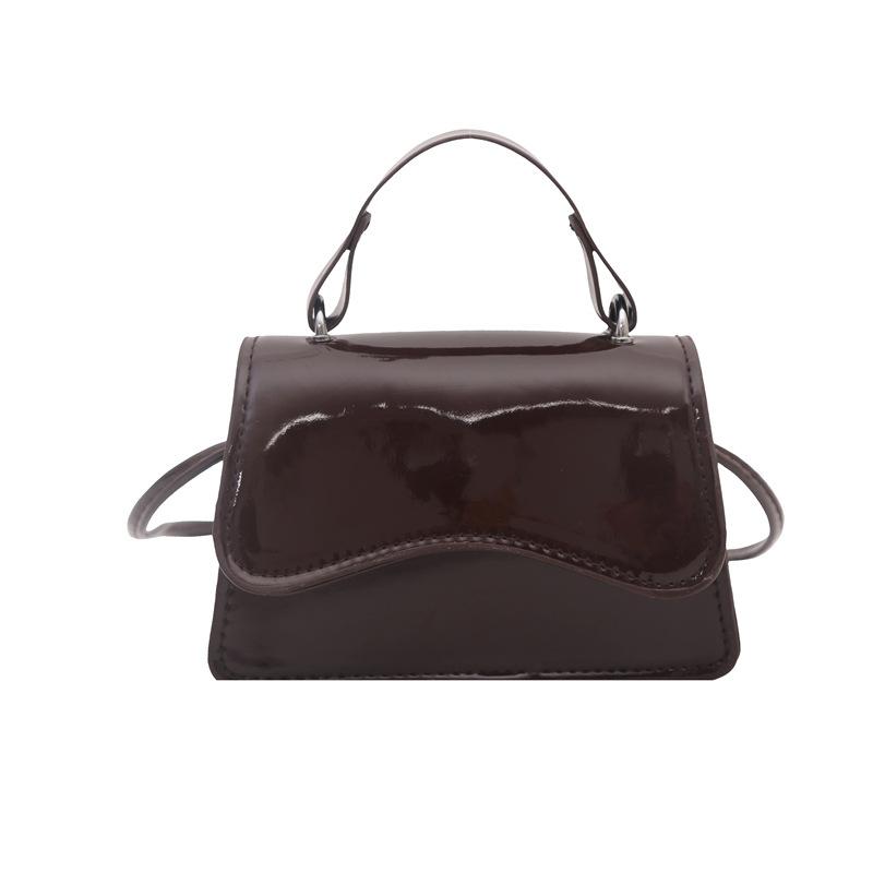 

Retro Versatile Glossy Handbag Women s Spring New Fashion Trend Commuter Shoulder Crossbody Small Square Bag