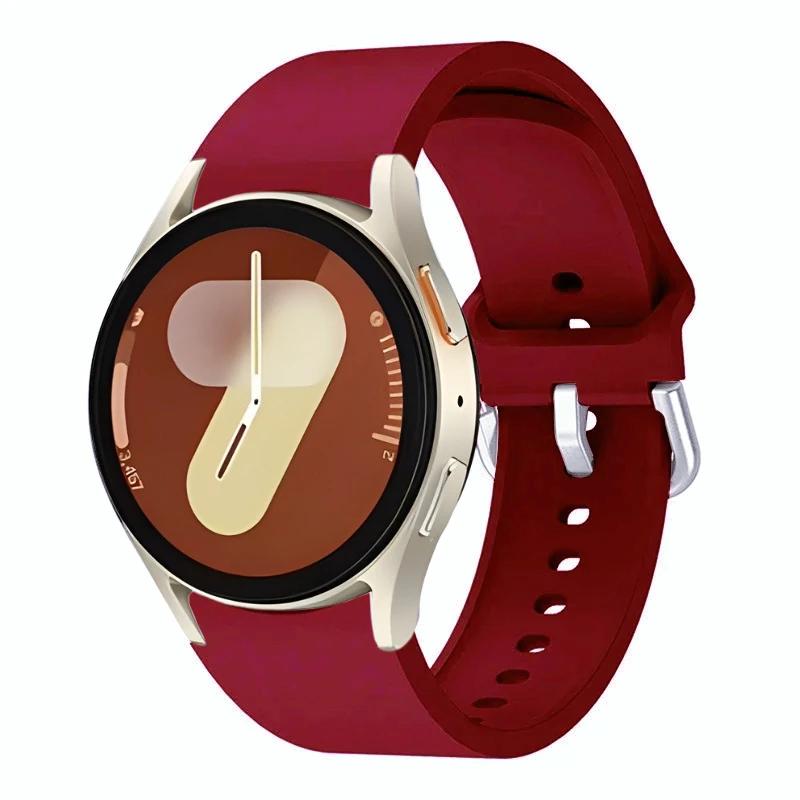 Oryginalny Silikonowy Pasek Do Samsung Galaxy Watch 7/6/5/4 44mm 40mm 5 Pro Sportowa Bransoleta Galaxy Watch 6 4 Classic 47mm 43mm Pasek