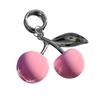 Elegant Sturde Alloy Lovely Cherrys Charm Pendant Lock Keyring Fashion Accessory for Stylish Girls Women Ladies