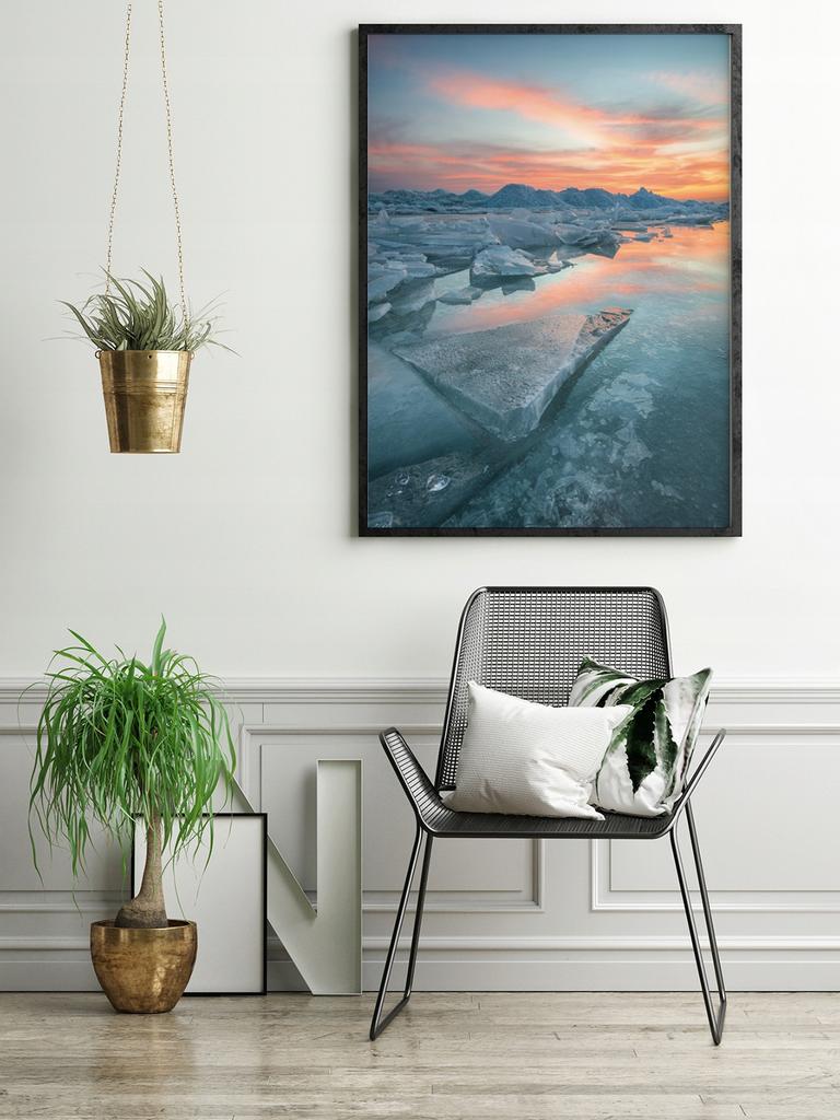 Picture Poster In a Frame 53x73 Cm Iceland P583