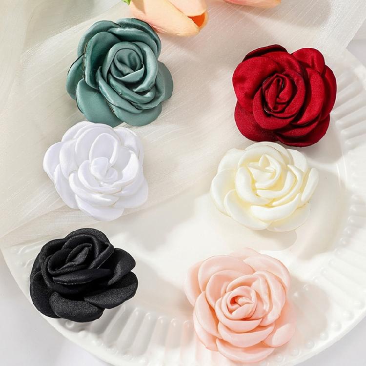Stoff-Rosenblüten-Broschen-Nadeln Modeschmuck Cardigan Hemd Corsage Abzeichen-Nadel Sicherheitsnadeln für Damen Accessoires