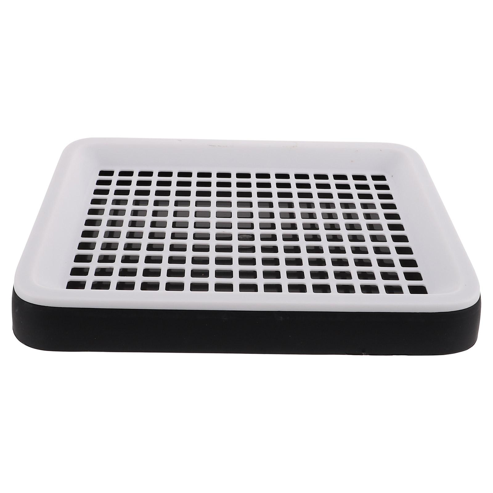 

Hamster Toilet Bunny Supplies Rabbit Potty Pet Small Plastic Toy Training Cage Supply Sand Basin Clean Equipment чорний