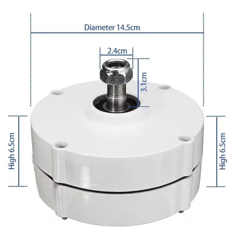 Low Speed 500RPM 10000W 12V 24V 48V 3 Phase Gearlessermanent Magnet Generator AC Alt Pernators For Wind Turbine DIY
