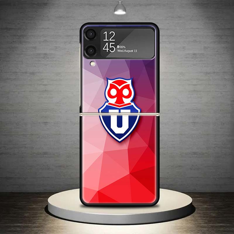 De Chile U-University Logo Phone Case For Samsung Galaxy Z Flip 7 6 5 4 3 5G Shockproof Cover Z Flip7 Flip6 ZFlip5 Flip3 Flip4 L