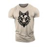 Funny 3D Wolf Pattern T Shirt For Men Summer Trend Sports Fitness Tee Fashion Oversized T-shirts Casual O-neck Short Sleeve Tops
