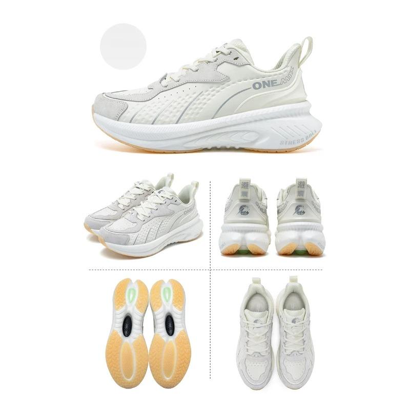 Onemix Winter Training Running Shoes For Men Sport Shoes Leather Warm Wear-Resistant Female Jogging Shoes Walking Sneakers