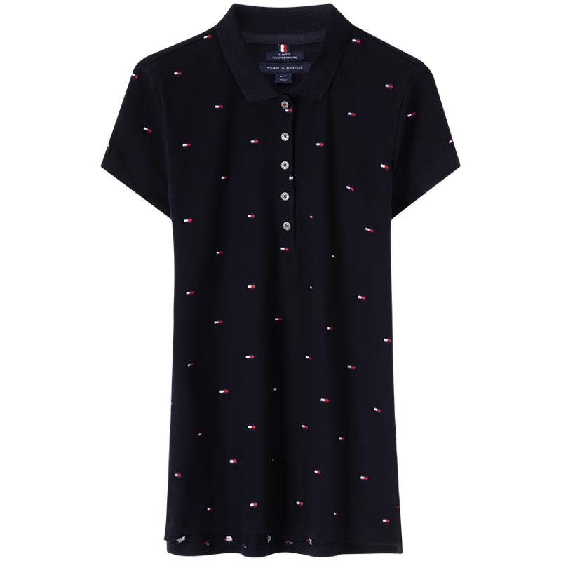 

Tommy Hilfiger Women s Pique Embroidered Polo Shirt XS