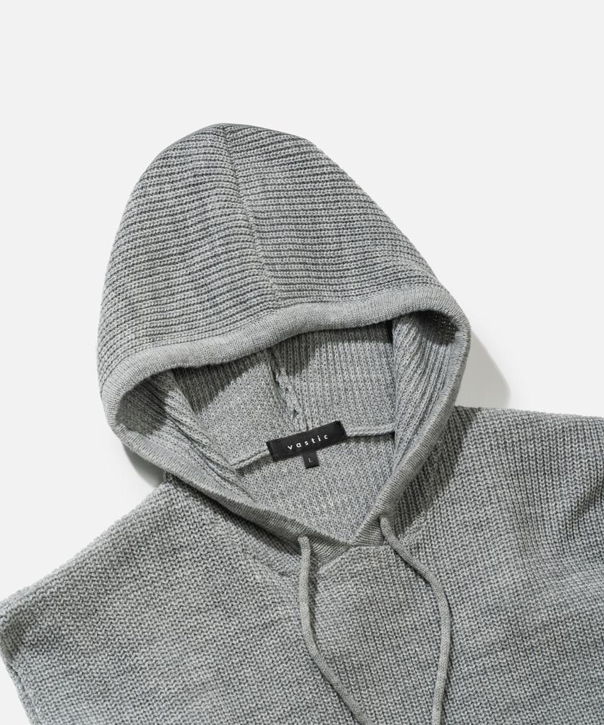 VASTIC Knit Hoodie Vest_Gray