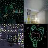 10/25pcs Luminous stars sticker resin material for Ceiling Decorations Wall Stickers Murals Decals Home Art Bedroom Nightstand