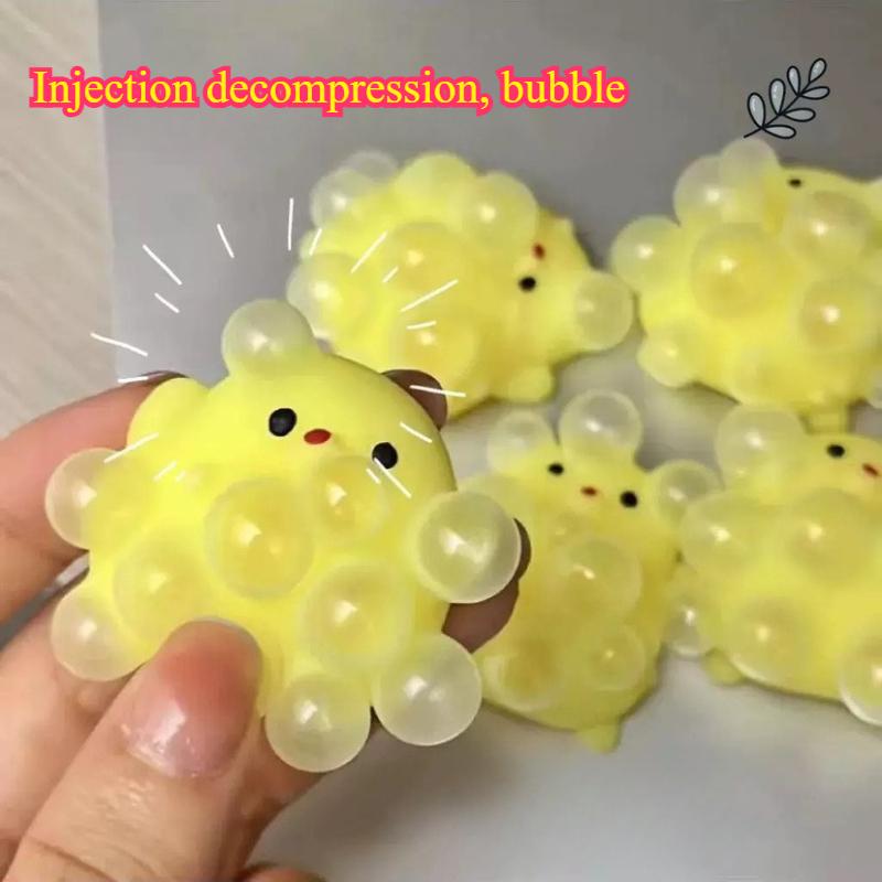 10Super Soft Cute Cartoon Chick Slow Rebound Squishy, Hand Squeeze Fidget Toy For Adult Stress Anxiety Relief Home Office & Gift