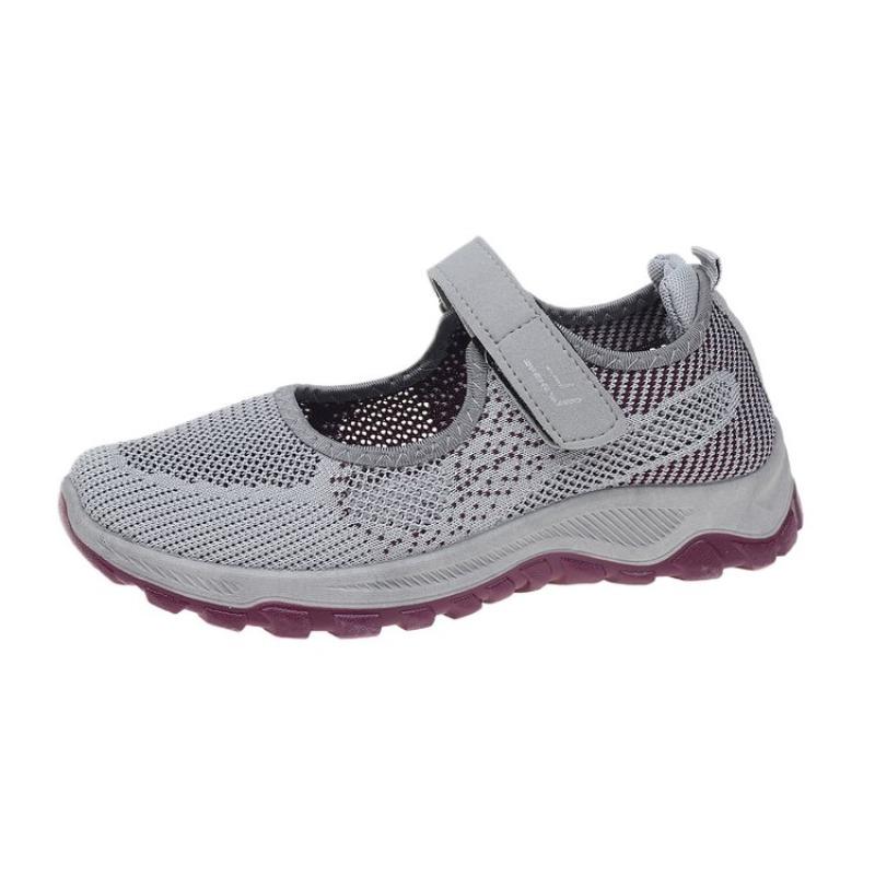 Spring  Walking Flats Women's Soft Soled Comfort Shoe Casual Non Slip Ladies Shoes Light Breathable Senior Shoes