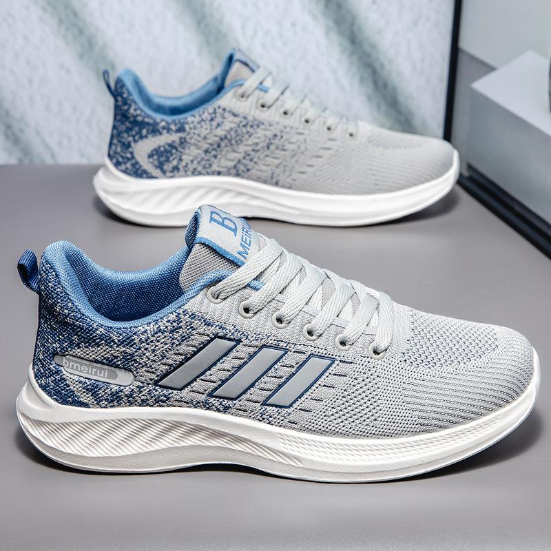 Men's and Women's Fly-woven Mesh Breathable Casual Shoes Soft Sole Lightweight Sports Shoes Trendy Versatile Shoes