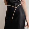 Novelty Snake Waist Belt Chain Vintage Aesthetic Rhinestones Jewelry for Jeans Body Jewelry for Women