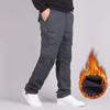 Winter Camouflage Dicke Warme Cargo Hosen Männer Doppel Schicht Casual Baumwolle Fleece Hosen Rip-Stop Militär Armee Taktische Hosen