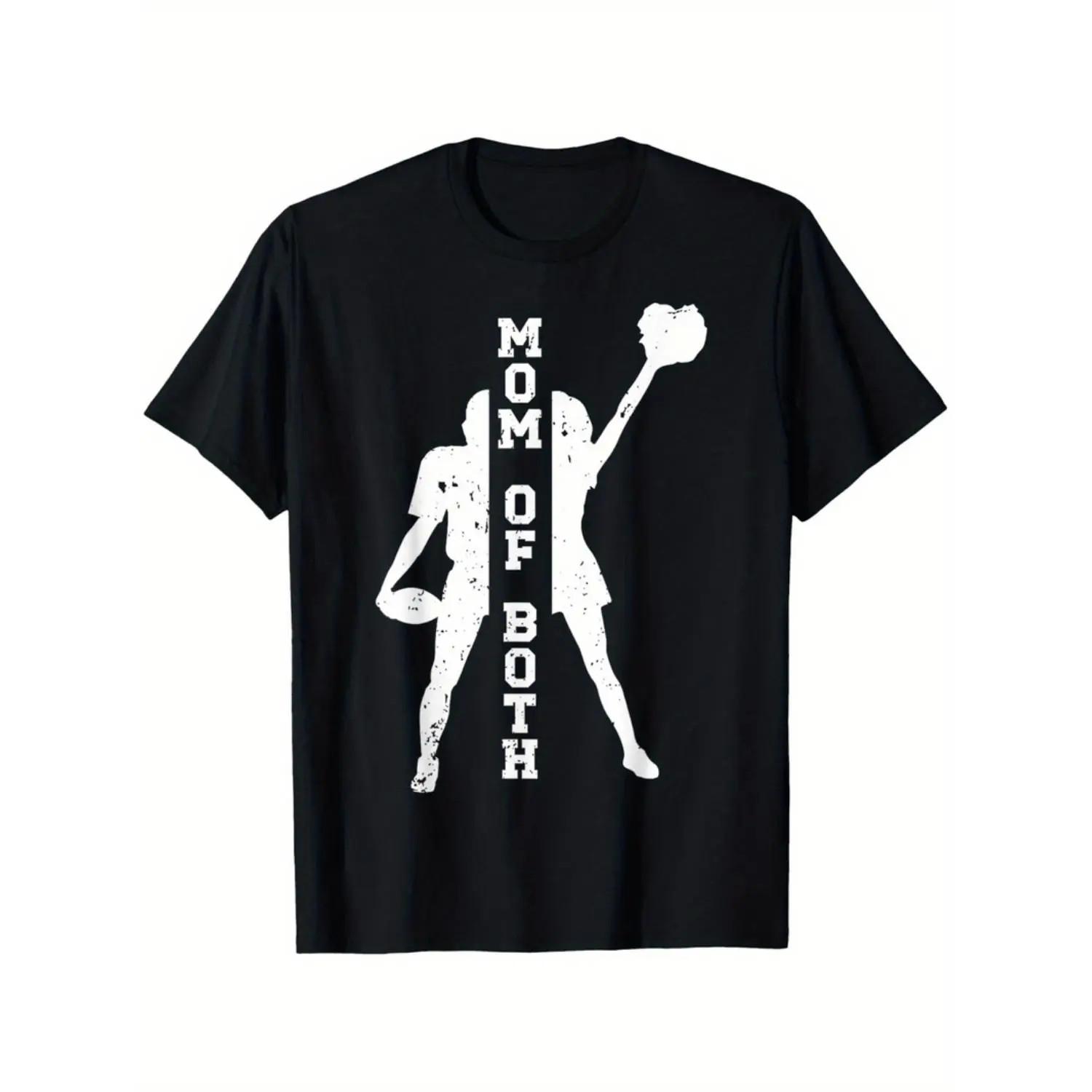 Proud Football and Cheer Mom Loose Fit Cotton T-Shirt Women Comfortable Unisex S