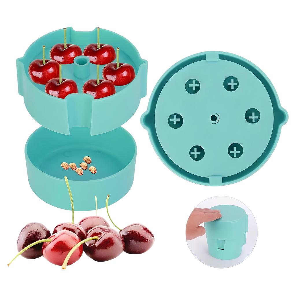 Efficient Cherries Pitter Tool For Quick Fruit Cores Removal Food Grade Plastic Cherries Destoner Portable Kitchen Gadget