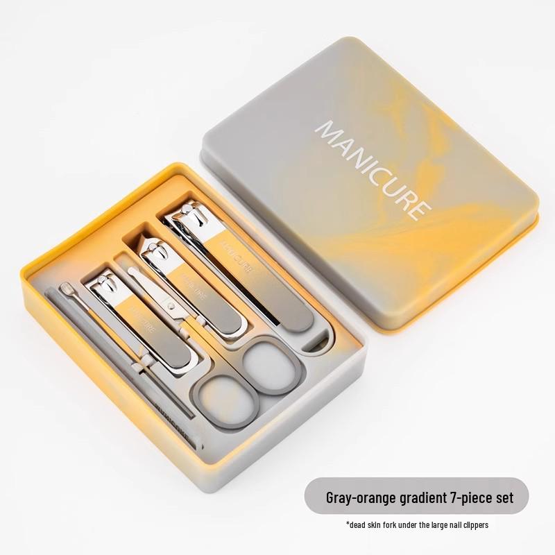 Anti-Splash Angled Nail Clipper Set with Gift Box - Home Beauty Manicure Tool