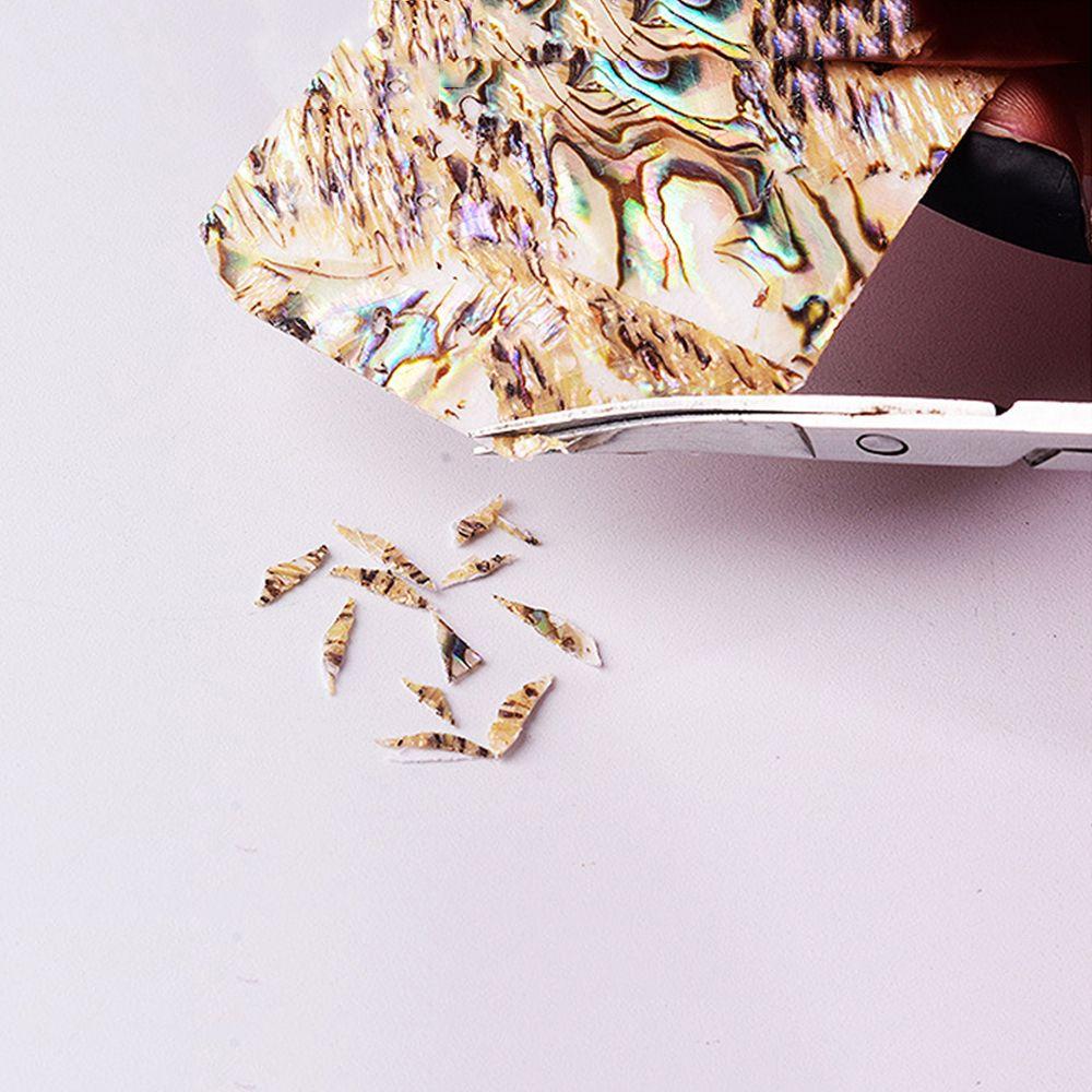 Shell Slice Nails Foils DIY Nail Decals 3D Nail Sticker Gradient Mermaid Flakes Nail Art Decoration