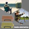 No Damage to Hooks Bait Box Large Capacity Quick-Drain Multi-Functional Lure Box Portable Double-sided Bait Box Neatly Arranged