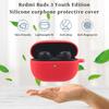 Für Xiaomi Redmi Buds 3 Lite Silikon-Kopfhörer-Schutzhülle mit Haken